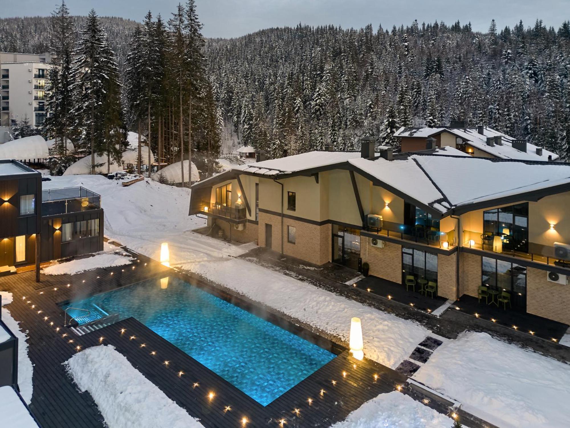 Twins Hotel & Spa Bukovel Eksteriør billede